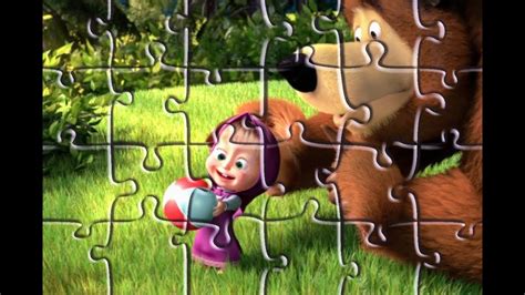 Masha And The Bear Game Jigsaw Puzzles Youtube