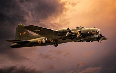 Military Boeing B 17 Flying Fortress Hd Wallpaper