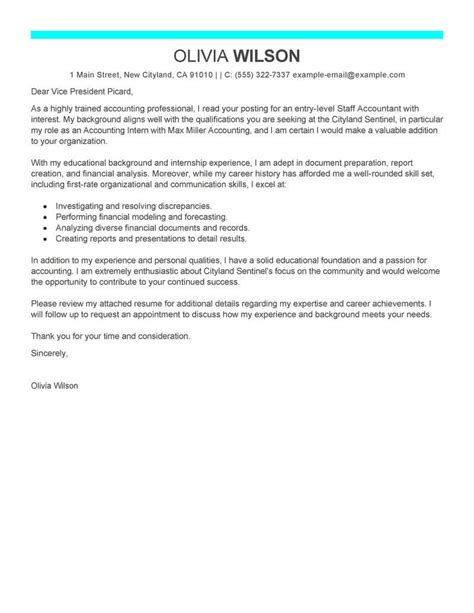 Cover Letter Examples Accounting