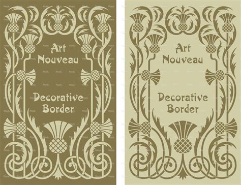 Art Nouveau Border Art Nouveau Floral Art Nouveau Art Nouveau Border