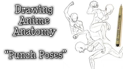 How To Draw Anime Poses Anatomy Tutorial Step By Step Punching