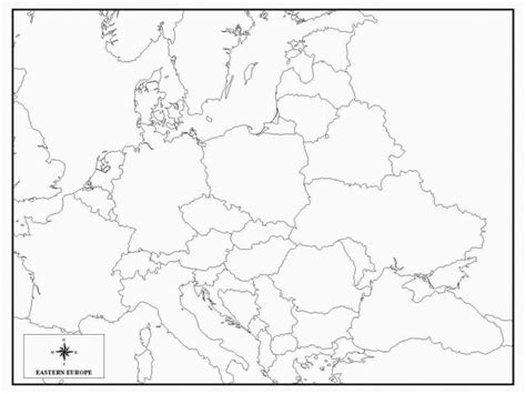 28 Map Of Europe Unlabeled Online Map Around The World Kulturaupice