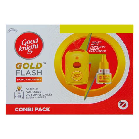 Good Knight Gold Flash Machine Refill 1 Kit Price Uses Side
