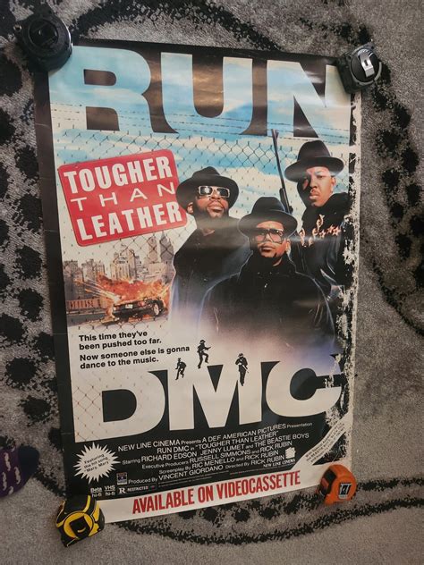 Rare Run Dmc Tougher Than Leather Poster Etsy
