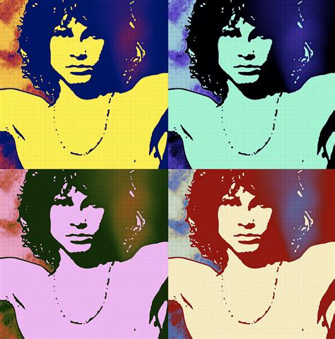 Jim Morrison The Doors Pop Art Metal Painting Painting By Artista