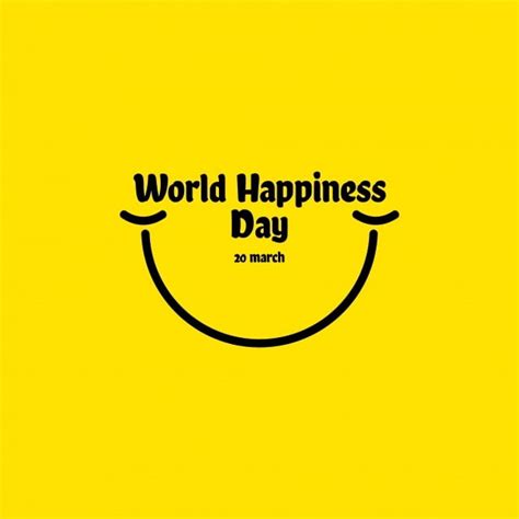 World Happy Day Vector Hd Images World Happiness Day Vector Template