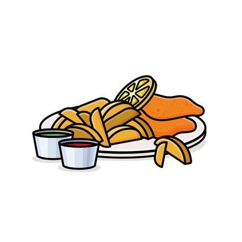 Fish And Chips Royalty Free Stock Svg Vector And Clip Art