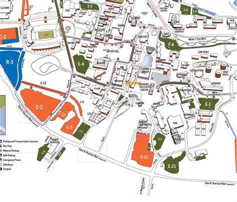 Clemson Campus Map
