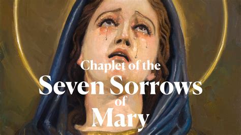 Chaplet Of The Seven Sorrows Of Mary Servite Rosary Youtube