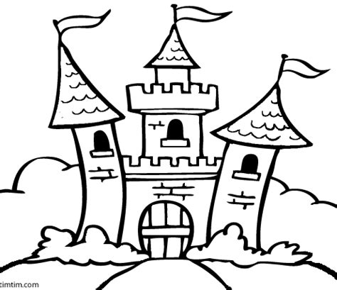 Pinto Dibujos: Castillo de princesa para colorear