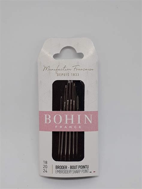 Bohin Embroiderycrewel Needles Size 182024 6pkt Millymac Supplies