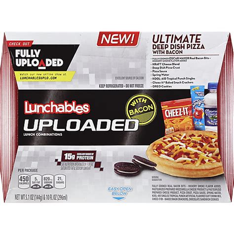 Lunchables Uploaded Ultimate Deep Dish Bacon Pizza Lunch Combination 4