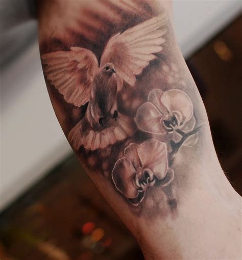 Tetovēšanas Salons Tattoofrequency Tauben Tattoos Tattoo Orchidee