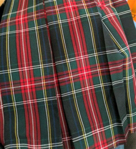 Mills School Uniform Skirt Girls Size 10 Tartan Plaid Box Pleat New