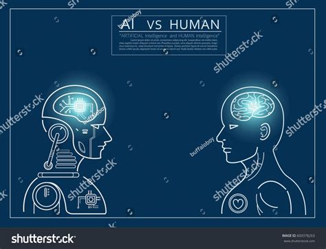 Humans Vs Robots Ai Artificial Intelligence And Human Intelligence