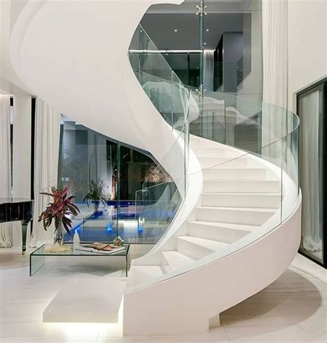 Staircase Chandelier Curved Staircase Staircase Design Luxury Homes