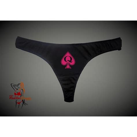 thong queen of spades qos bbc red hot ginger knickers