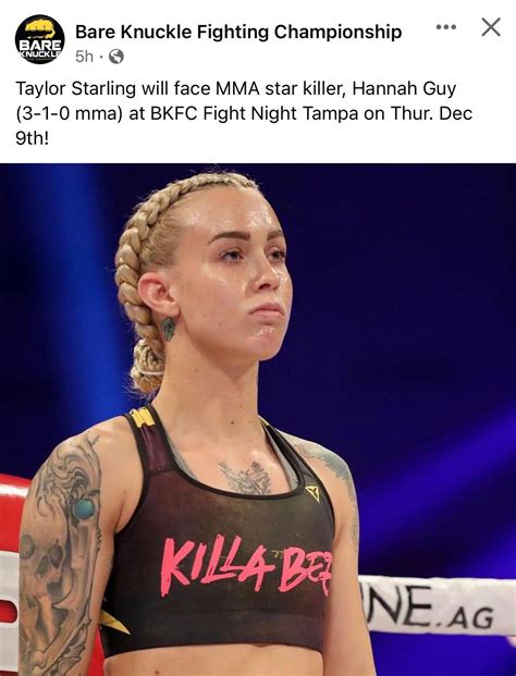 Taylor Starling Added To Tampa Card Bareknucklefc