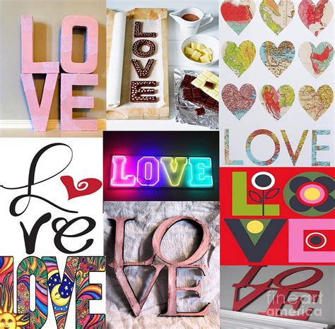 Love Love Love Collage By M And L Creations