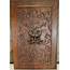 HAND CARVED WOOD PANEL ANTIQUE FRENCH WALNUT North Wind SALVAGED 