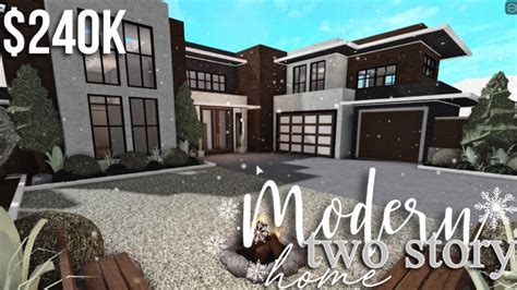 Modern Two Story Roblox Bloxburg Gamingwithv Youtube House My XXX Hot