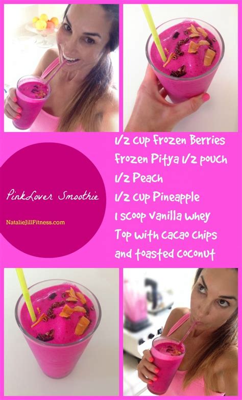 Pink Lover Pre Workout Smoothie Natalie Jill Fitness
