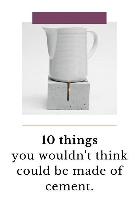 Top 10 Concrete Items | Concrete projects, Concrete, Cement