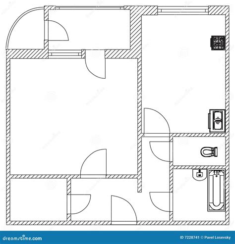 House Plan Vector Stock Image Image 7228741