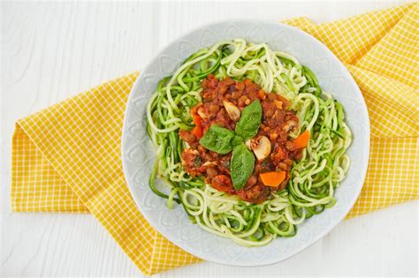 Though often maligned in trendy diets, carbohydrates — one of the basic food groups — are important to a healthy diet. Zoodles With Lentil Bolognese | Lentil bolognese, Veggie ...