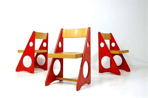 Mid Century Modern Constructivism Children Chairs And Table 1950 59 A