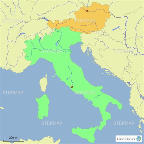 Entry from the countries of the european union and the schengen area, japan, canada and the united states of americabyordinance of 18 june 2021, the minister of health, roberto speranza, has. StepMap - Italien-Österreich - Landkarte für Österreich