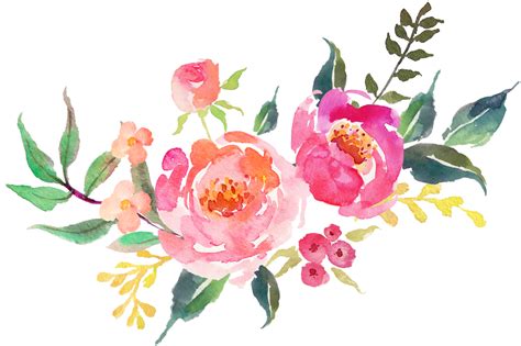 Watercolor Flowers Clipart Free Png 10 Free Cliparts Download Images