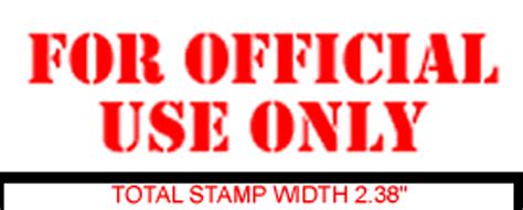 For Official Use Only Rubber Stamp For Office Use Self Inking Melrose