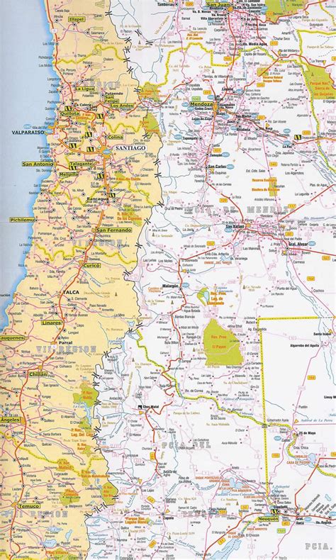 Google mapa argentina mapa del país, calle, carretera y direcciones, así como el mapa por satélite de mapa turístico argentina by google mapa. Mapa Rutero Chile Argentina Sur