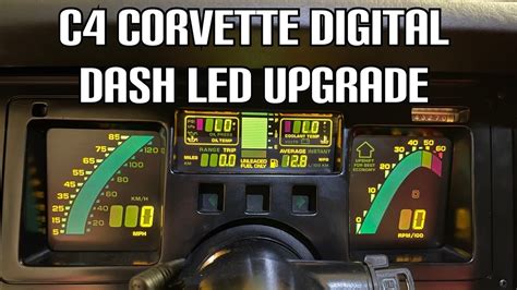 C4 Corvette Digital Dash Led Upgrade Youtube