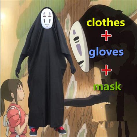 No Face Man Halloween Cosplay Costume Away And Chihiro No