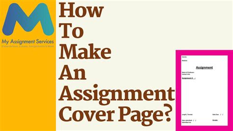 How To Make An Assignment Cover Page By Mtchell Lee Issuu
