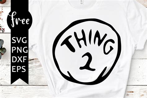 Thing 2 Svg Free Thing 1 Svg Silhouette Cameo Instant Download Free