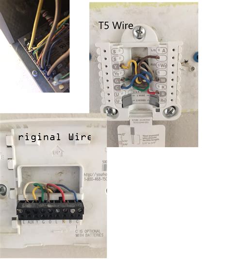 Installing New Thermostat Wiring Help With Honeywell T5 Lyric Install