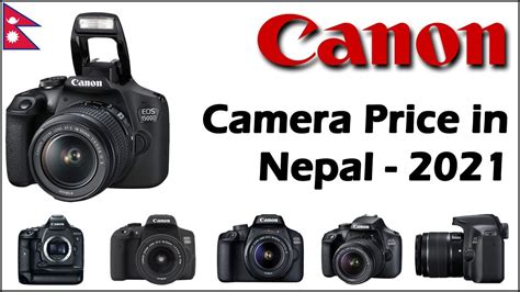Canon Dslr Camera Latest Price In Nepal 2021 All Canon Eos Series