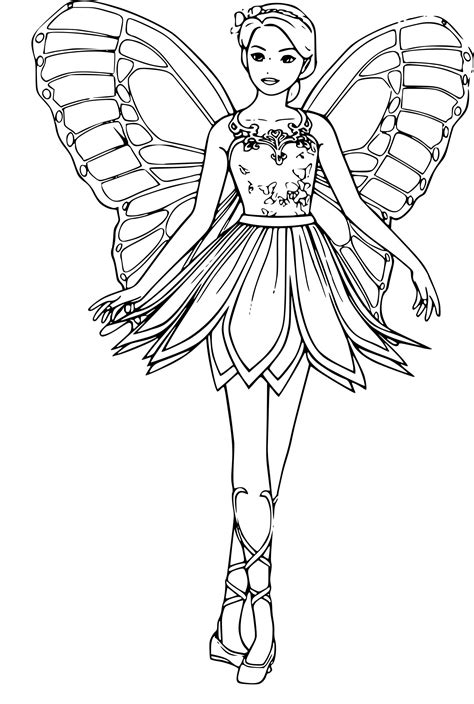 Coloriage A Imprimer Barbie Luxe Photos Coloriage Barbie Fée Dessin à