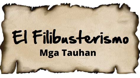 Mga Tauhan Ng El Filibusterismo I Dammy S Educational Vlog Youtube