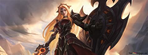 Solar Eclipse Leona League Of Legends Lol 4k Wallpaper Download