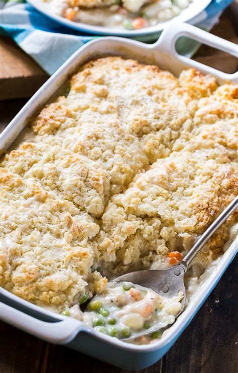 Chicken Pot Pie With Biscuit Topping Spicy Southern Kitchen