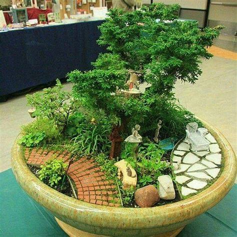 Miniature Garden Of Bonsai Tree Miniature Garden Fairy Garden Houses