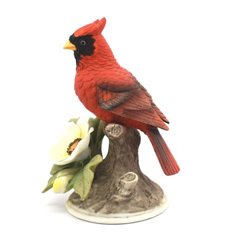 Estate Cardinal Figurine Vintage Andrea By Sadek 8627 Collectible Birds