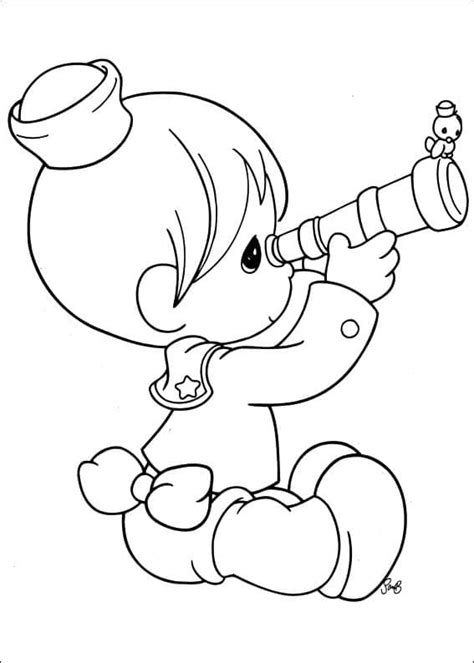 Precious Moments Little Boy Coloring Page Download Print Or Color