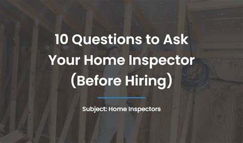 10 Questions To Ask A Home Inspector Edc Professional Home Inspections