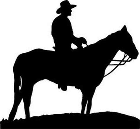 Cowboy On Horse Decal Cowboy Horse Cowboy Art Horse Girl Silhouette