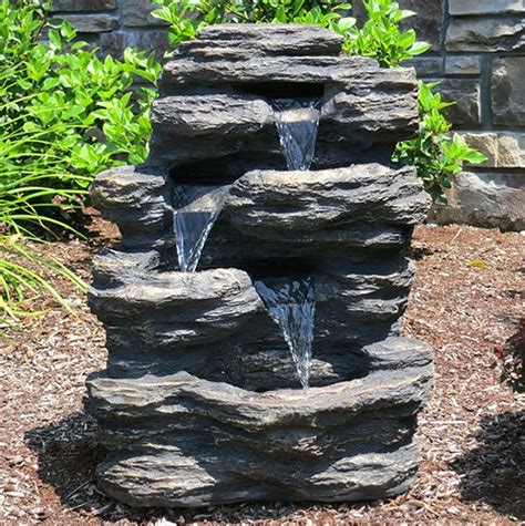 Small Waterfall Rock Feature How Does Your Garden Mow